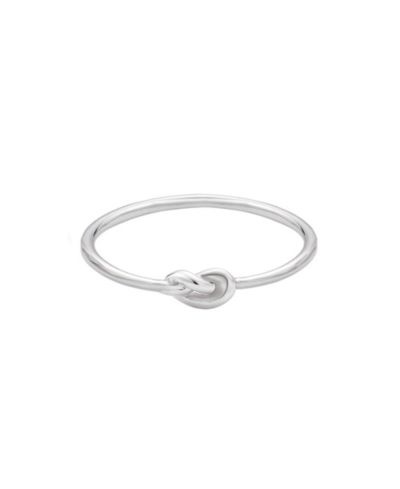 Adornia Fine изящное кольцо с узлом,.925 Sterling Silver