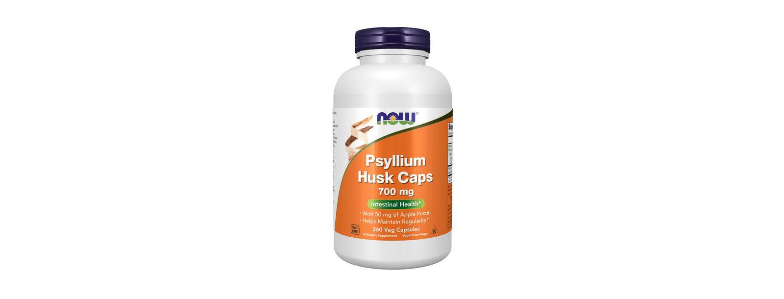 Now Foods шелуха псиллиума, 700 мг, 360 вегетарианских капсул