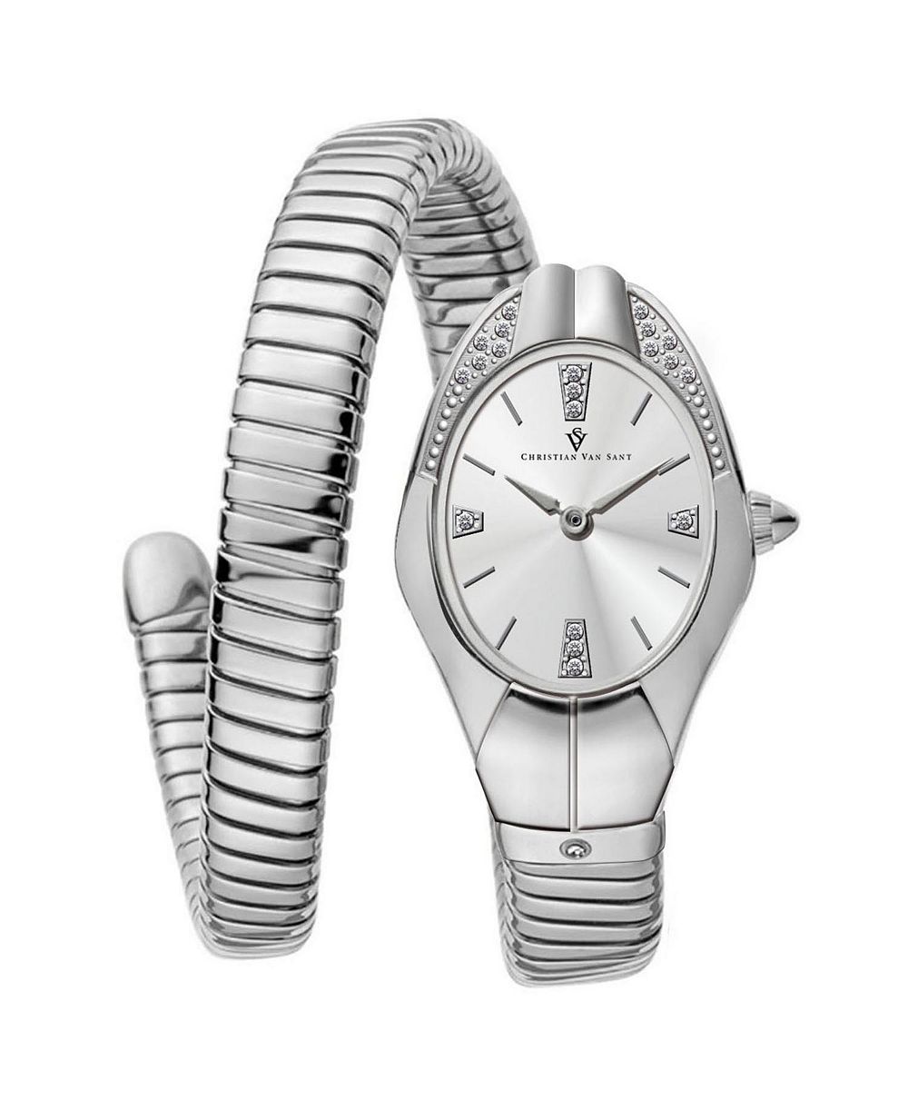 Christian Van Sant Women's Naga Silver Dial Watch - CV0881