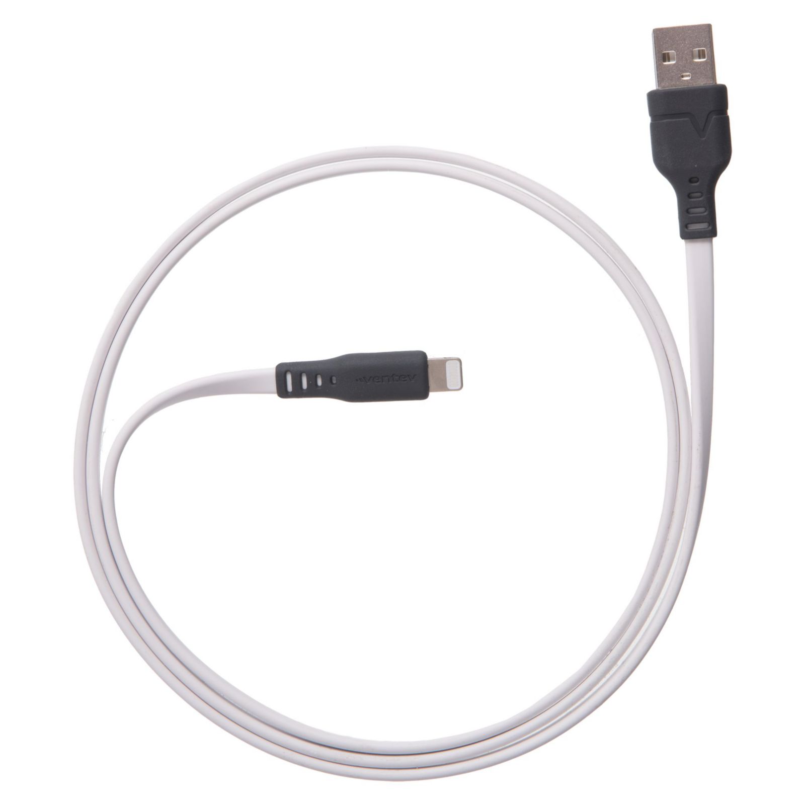 Высокоскоростной кабель Ventev USB-A to Lightning без спутывания