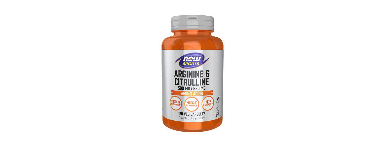 Аминокислоты Now Foods Arginine & Citrulline, 500 mg / 250 mg, 120caps