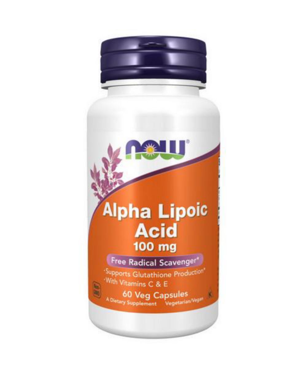Now Foods альфа-липоевая кислота, 100 mg, 60 Vcap