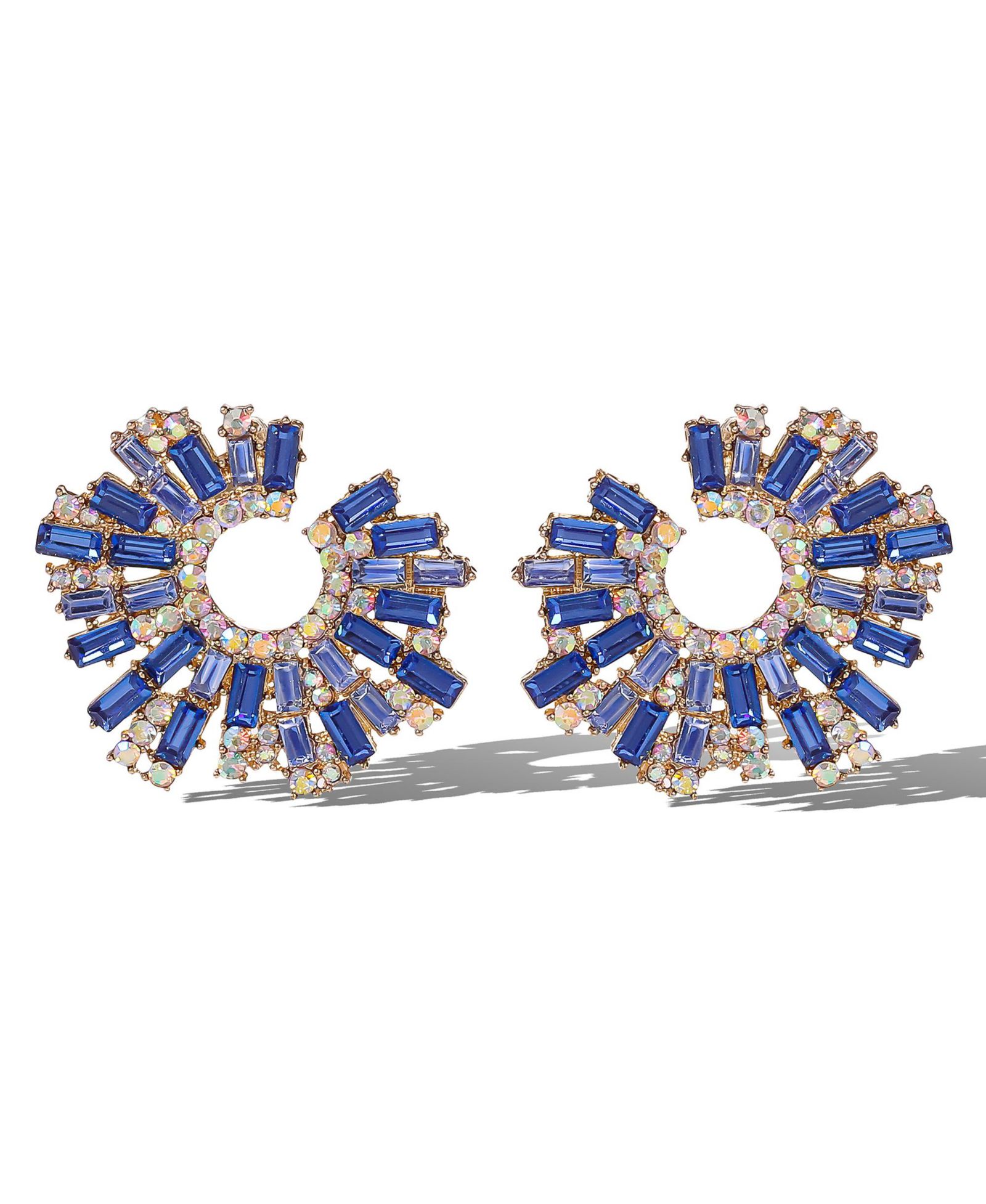 Серьги Jessica Simpson Royal Radiance Blue Crystal Burst