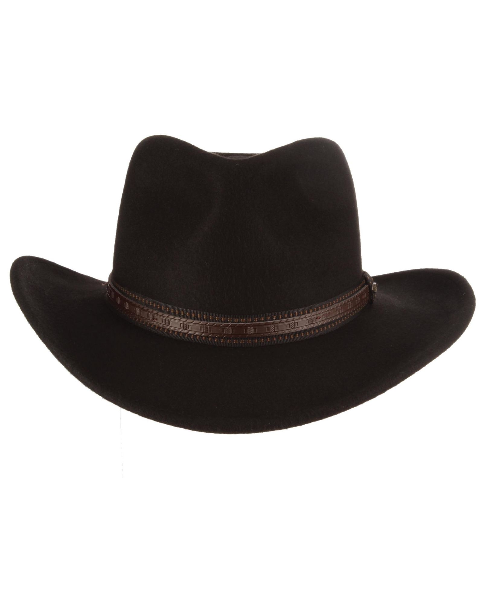 Scala Men's Wool Felt Outback Overlay Hat