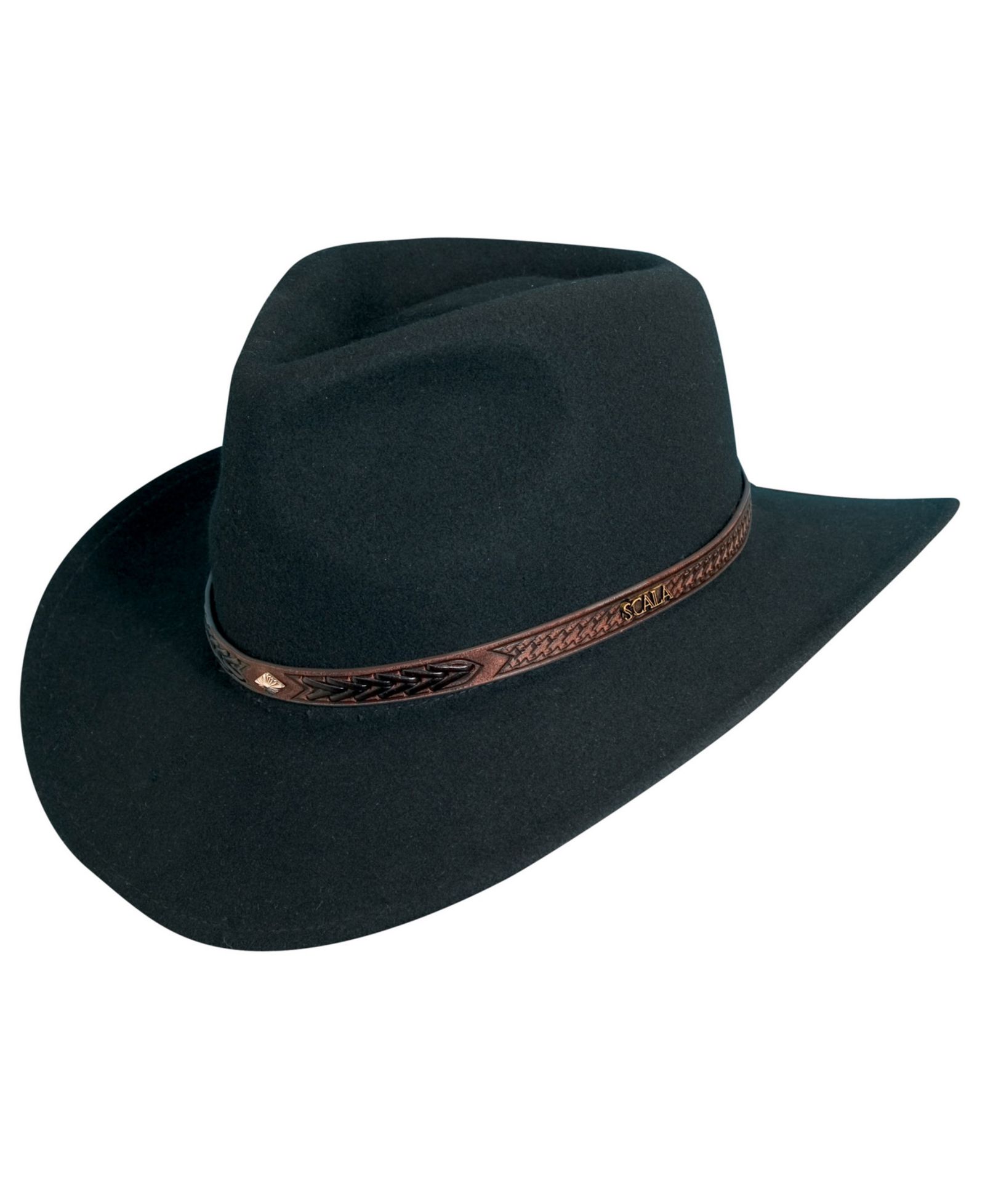 Scala Men's Crush Felt Durango Wool Hat