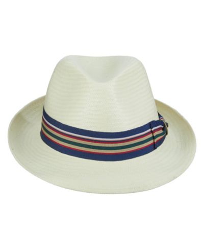 Scala Men's Bu Toyo Fedora Ribbon Hat