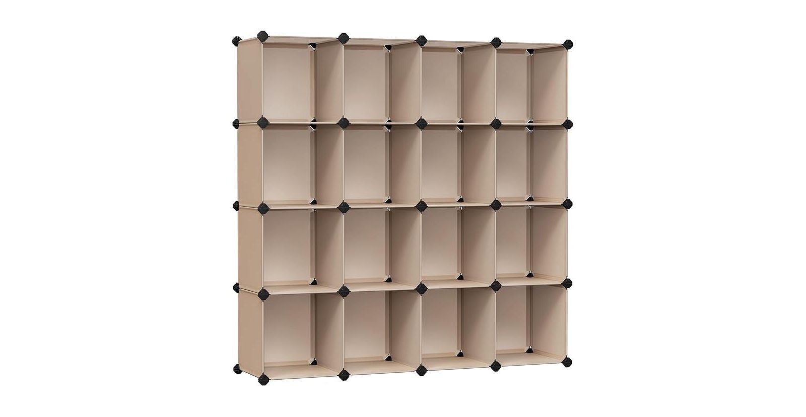 SONGMICS HOME Пластиковая модульная система хранения для шкафа, 16 ячеек