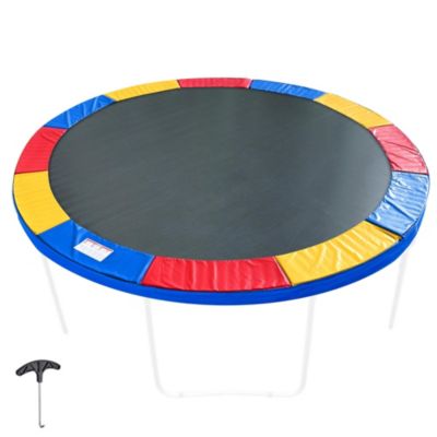Yescom Trampoline Mat and Pad Replacement Kit with 72V-Ring Fits 14 ft Trampoline Frame