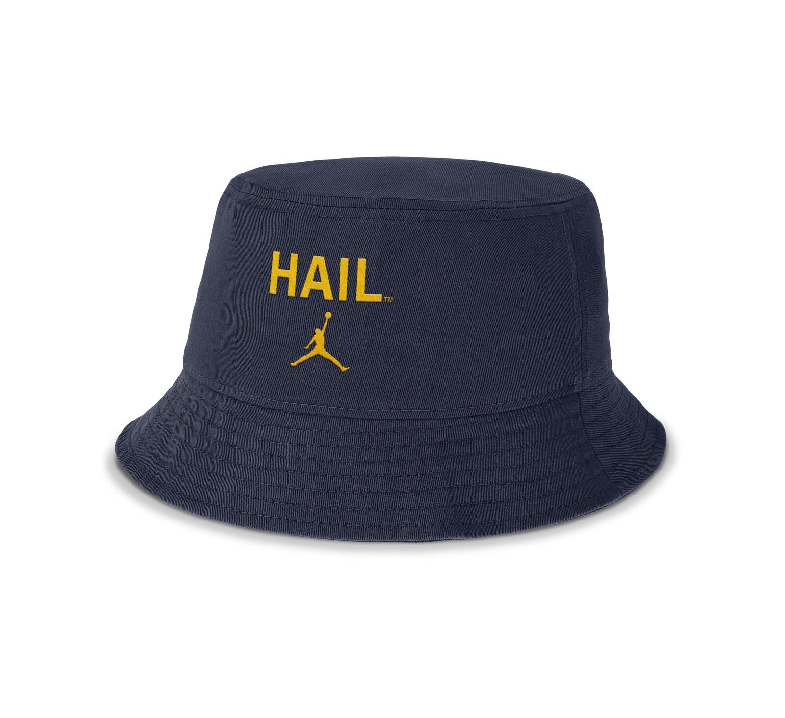 Мужская кепка Jordan Navy Michigan Wolverines Apex Primetime Bucket Hat