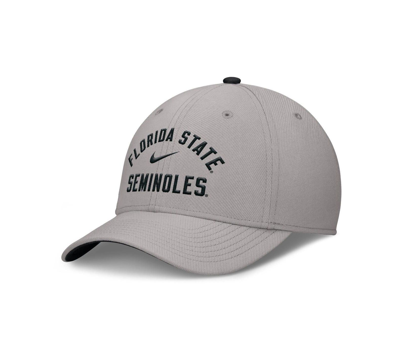 Мужская кепка Nike Gray Florida State Seminoles Rise Prep Performance Flex