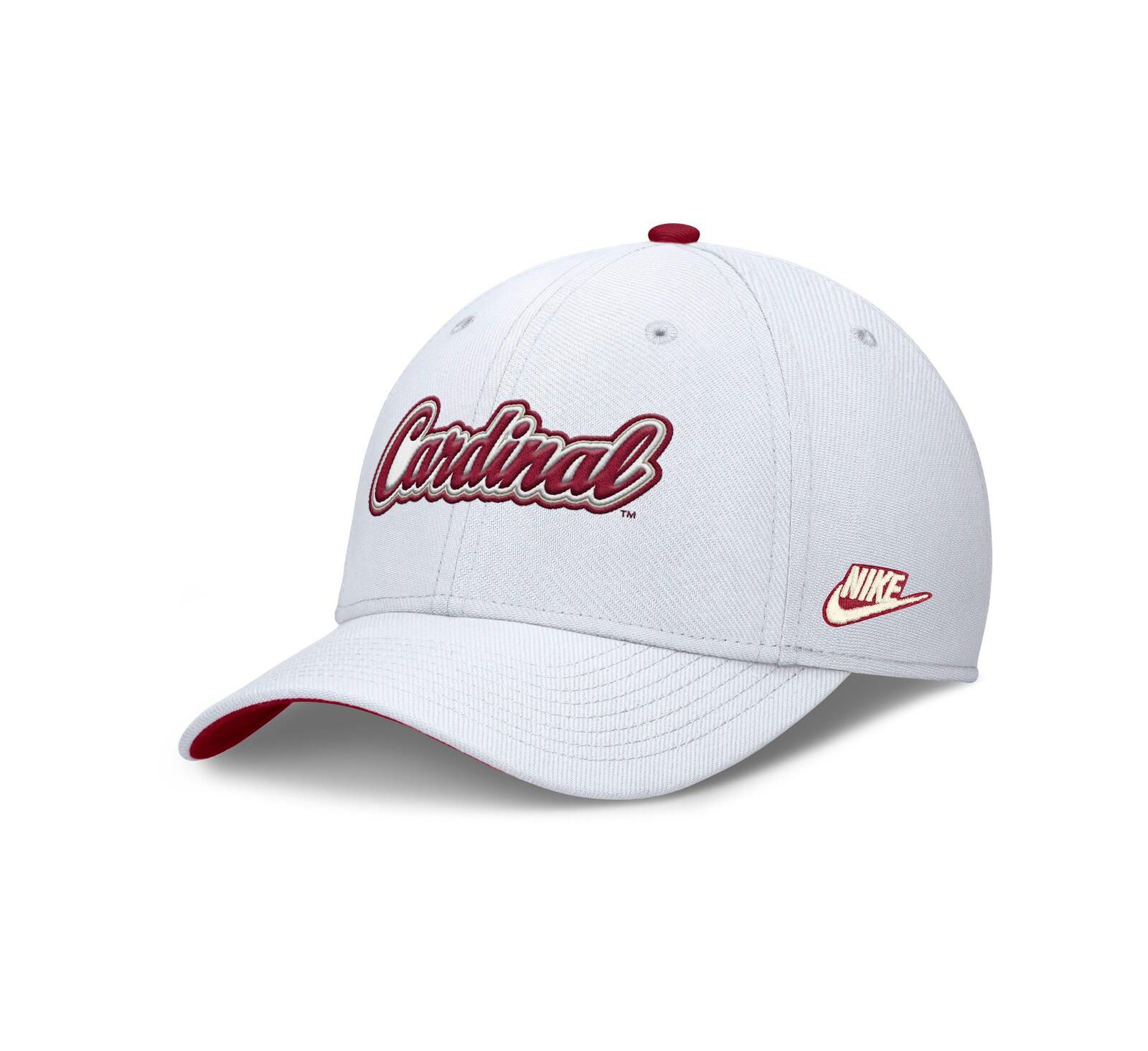 Nike Men's White Stanford Cardinal Legacy Rise Performance Flex Hat