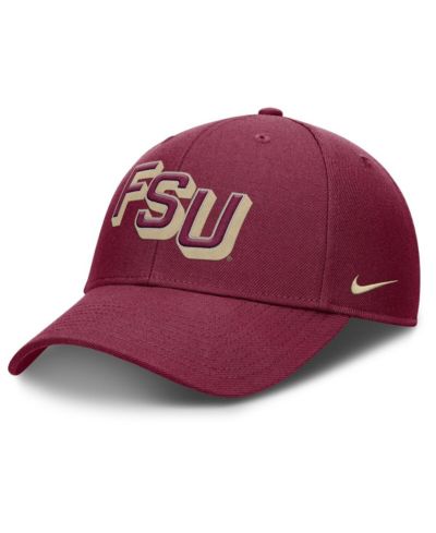 Мужская кепка Nike Garnet Florida State Seminoles Slanted Primetime Rise Performance Adjustable