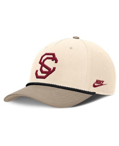 Nike Men's Natural USC Trojans Rise Legacy Throwback Logo Adjustable Hat