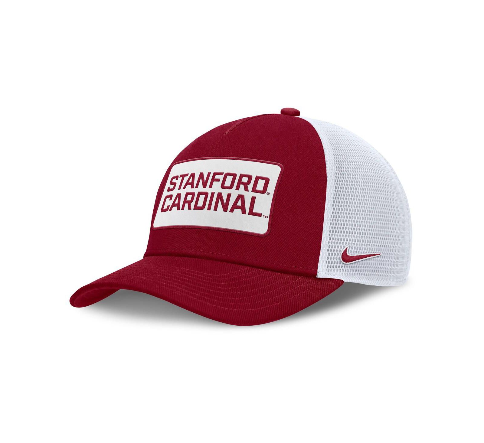 Nike Men's Cardinal/White Stanford Cardinal 2025 On-Field Rise Patch Trucker Adjustable Hat