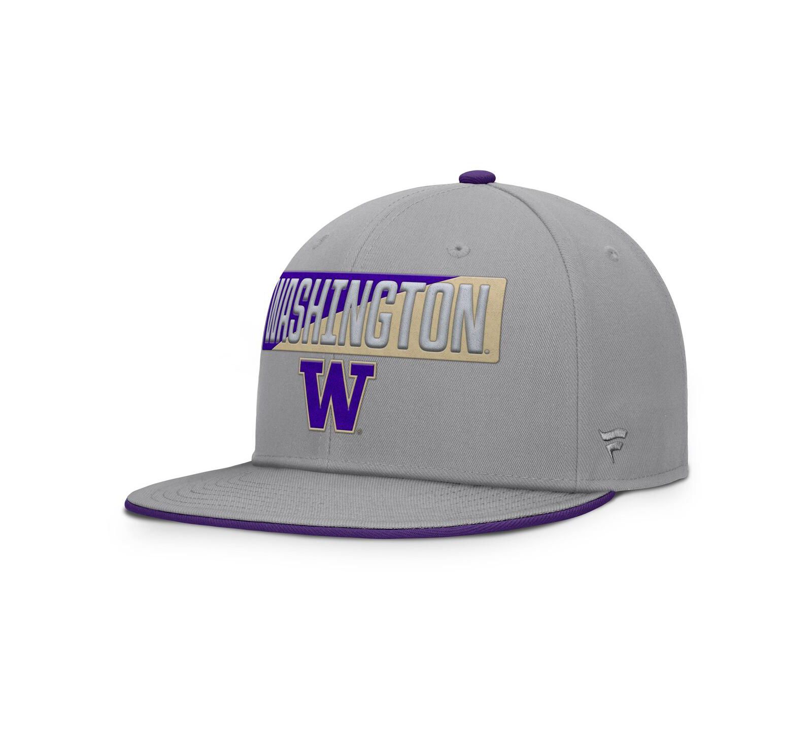 Fanatics Men's Gray Washington Huskies Duo Snapback Hat