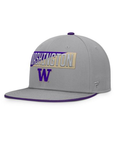 Fanatics Мужская серая кепка snapback Washington Huskies Duo