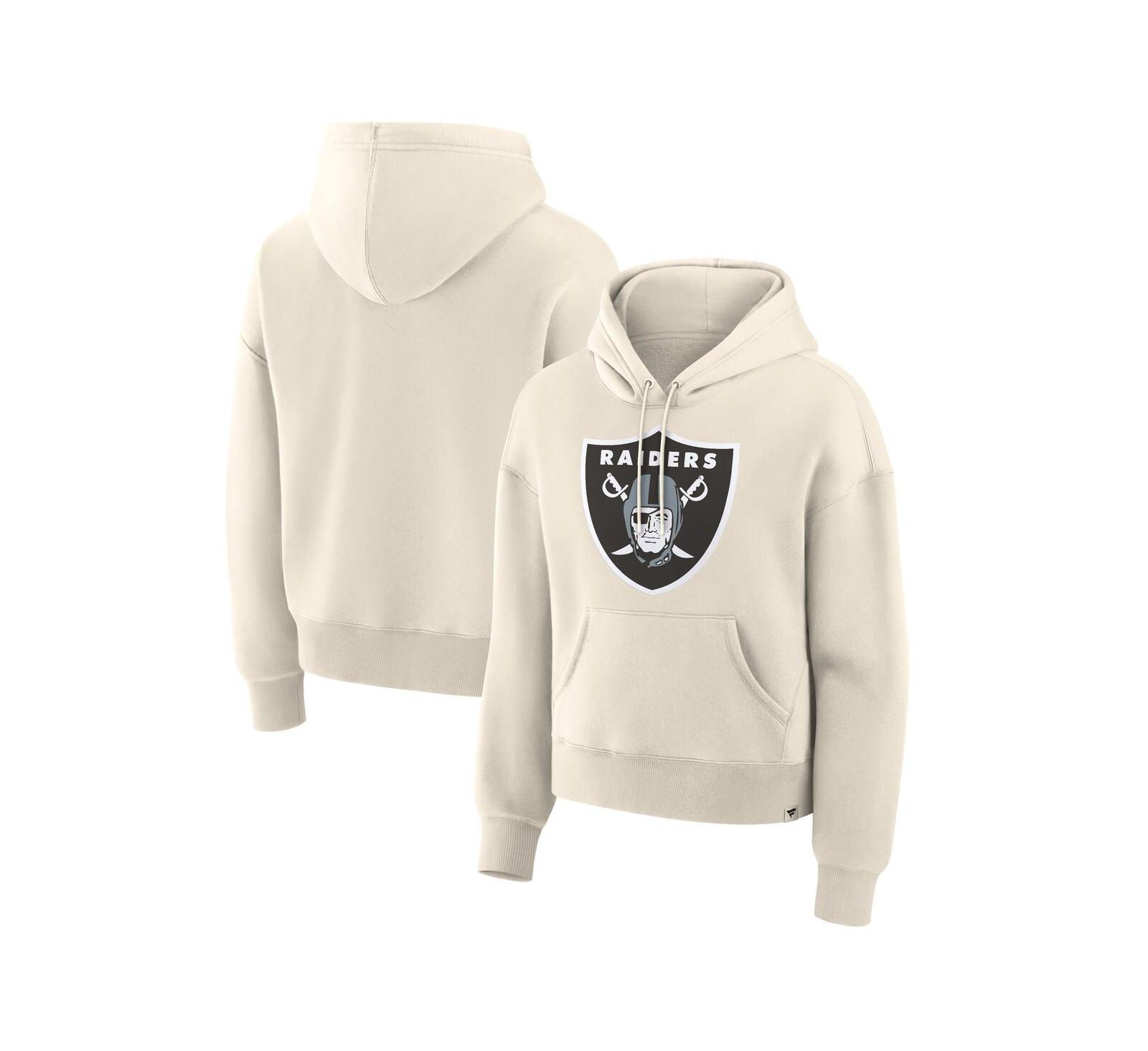 Fanatics Женская толстовка pullover Las Vegas Raiders, кремовая