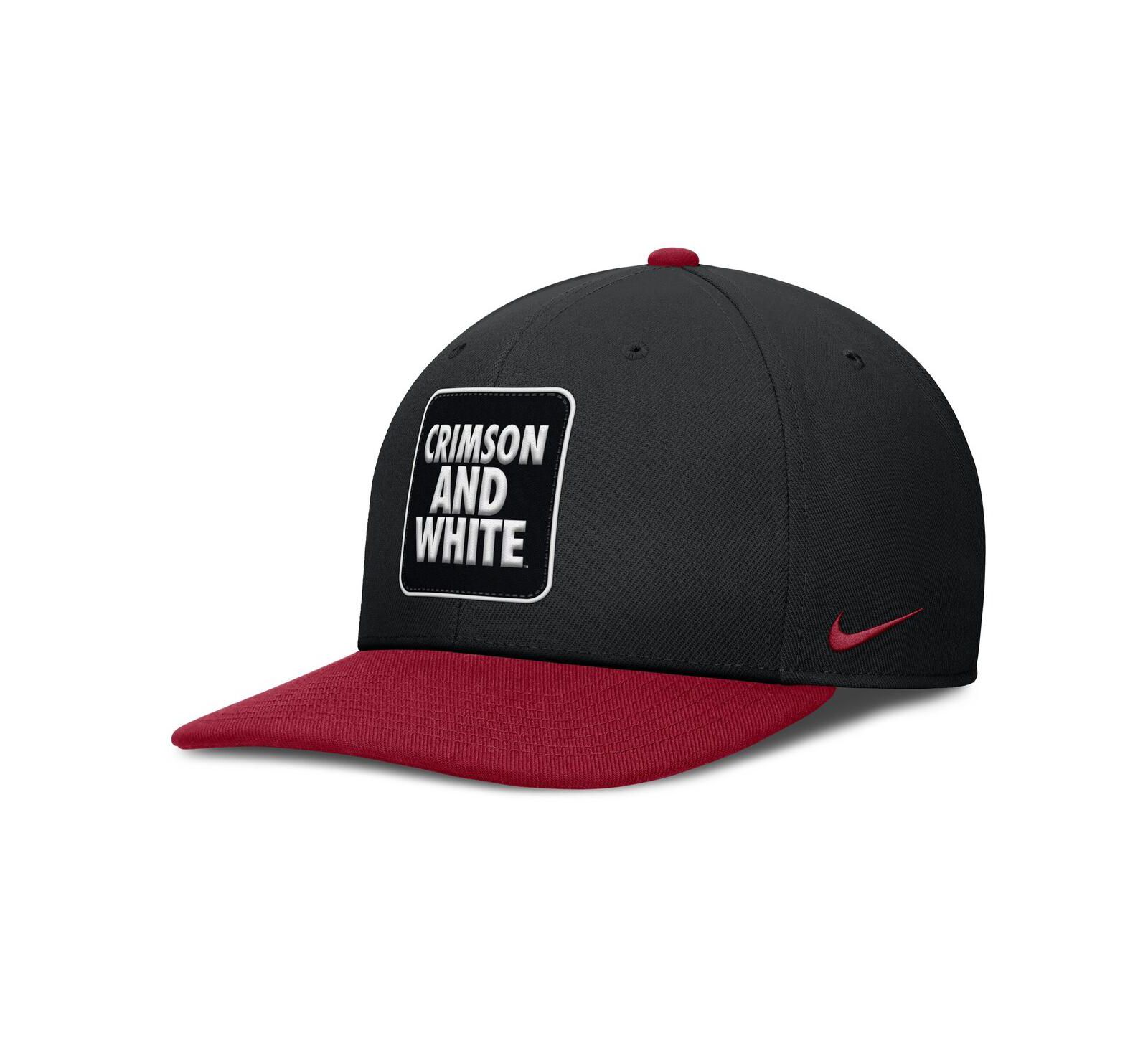 Мужская бейсболка Nike Alabama Crimson Tide 2025 Sideline Campus Pro Local, черная/crimson
