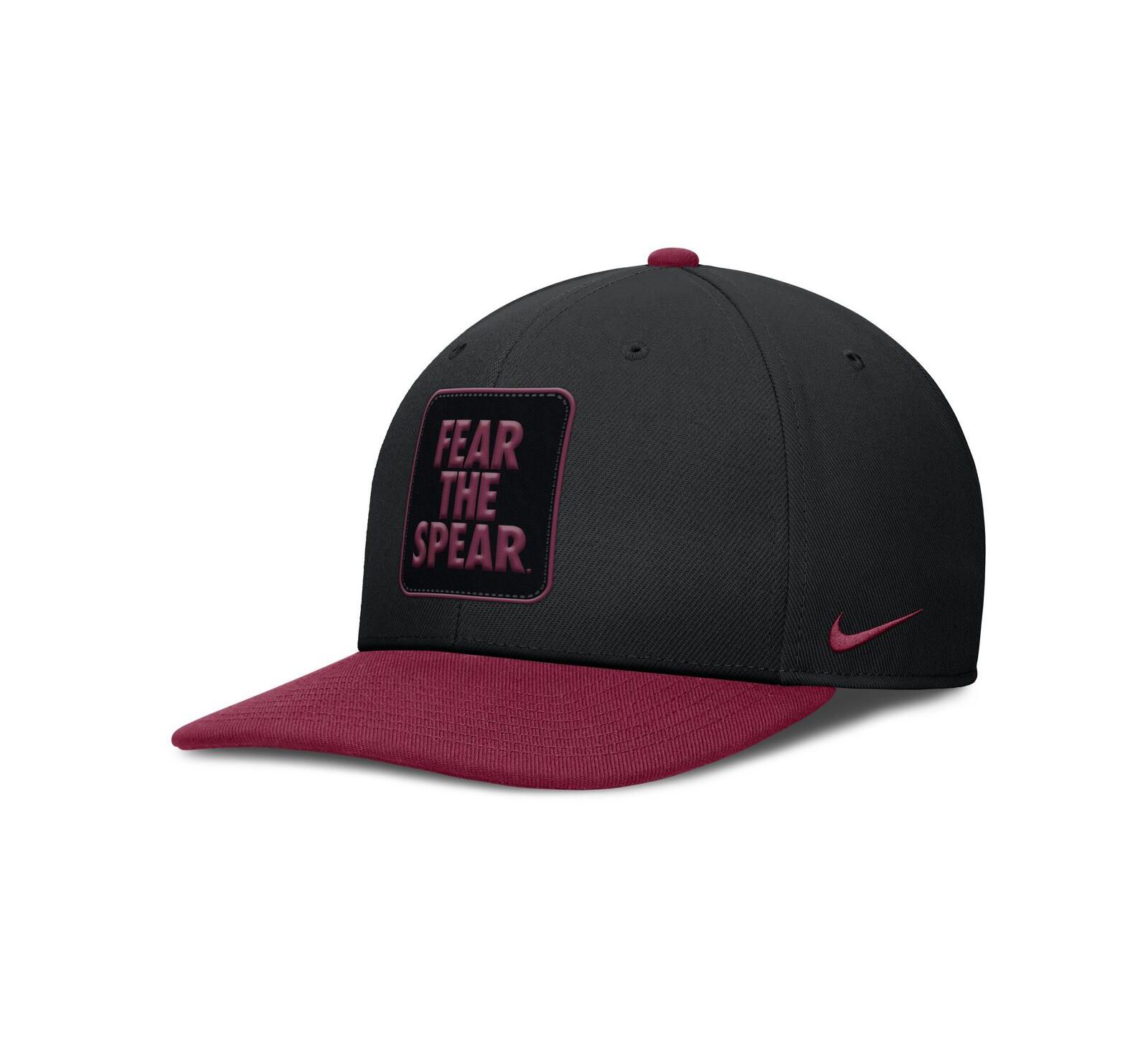 Nike Мужская кепка snapback Florida State Seminoles 2025 Sideline Campus Pro, черный/бордовый