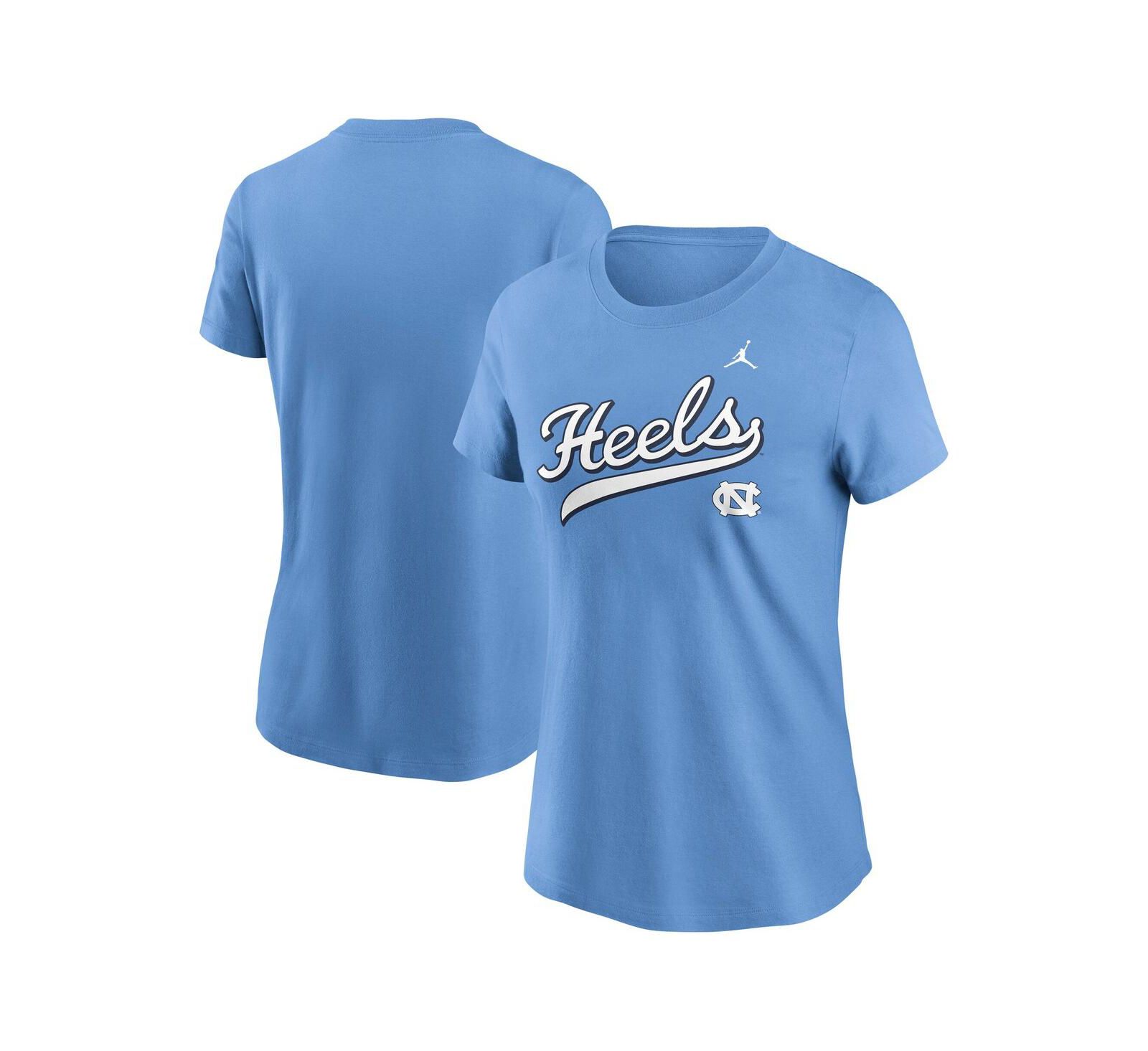 Jordan женская футболка North Carolina Tar Heels, голубой цвет Carolina Blue