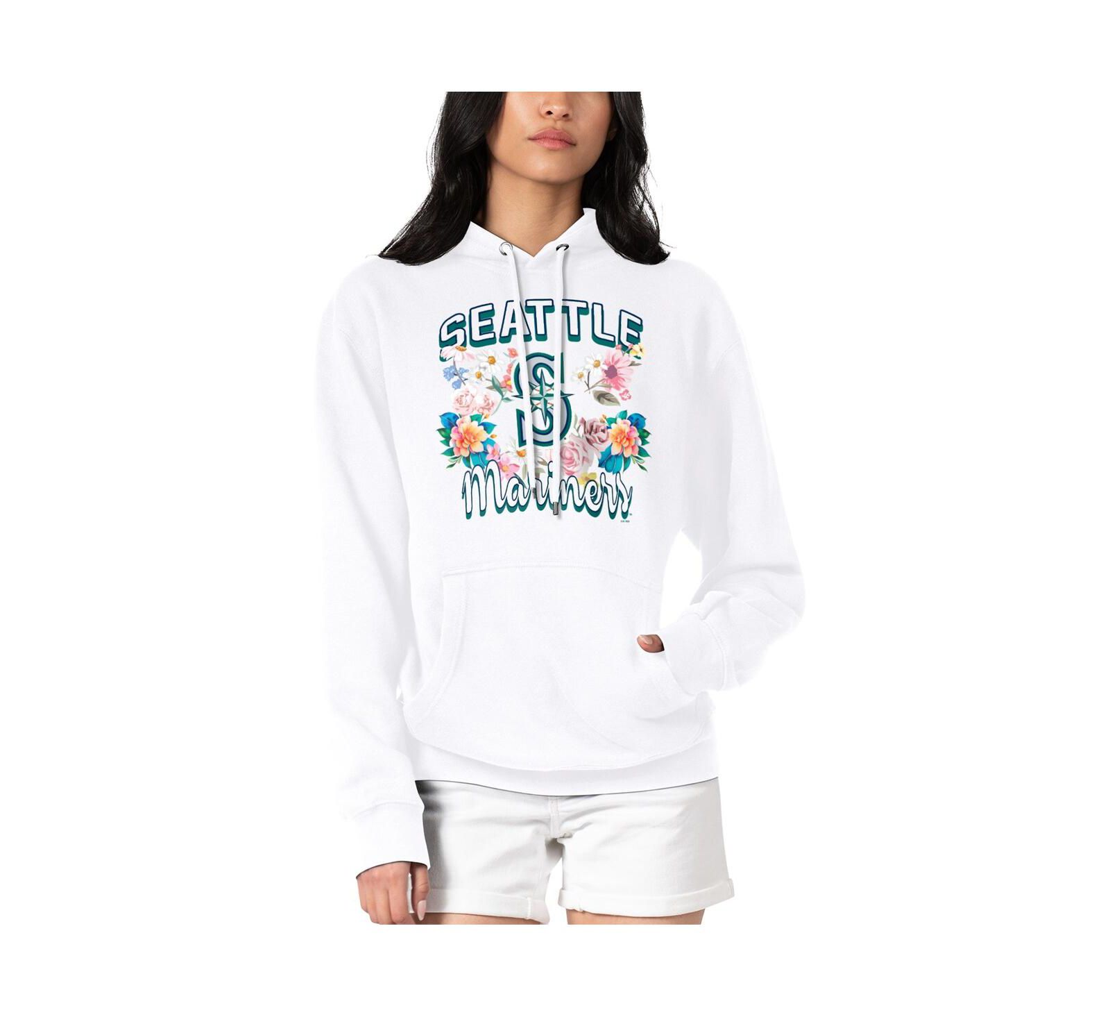 G-III 4Her by Carl Banks Женское худи с принтивом Seattle Mariners White