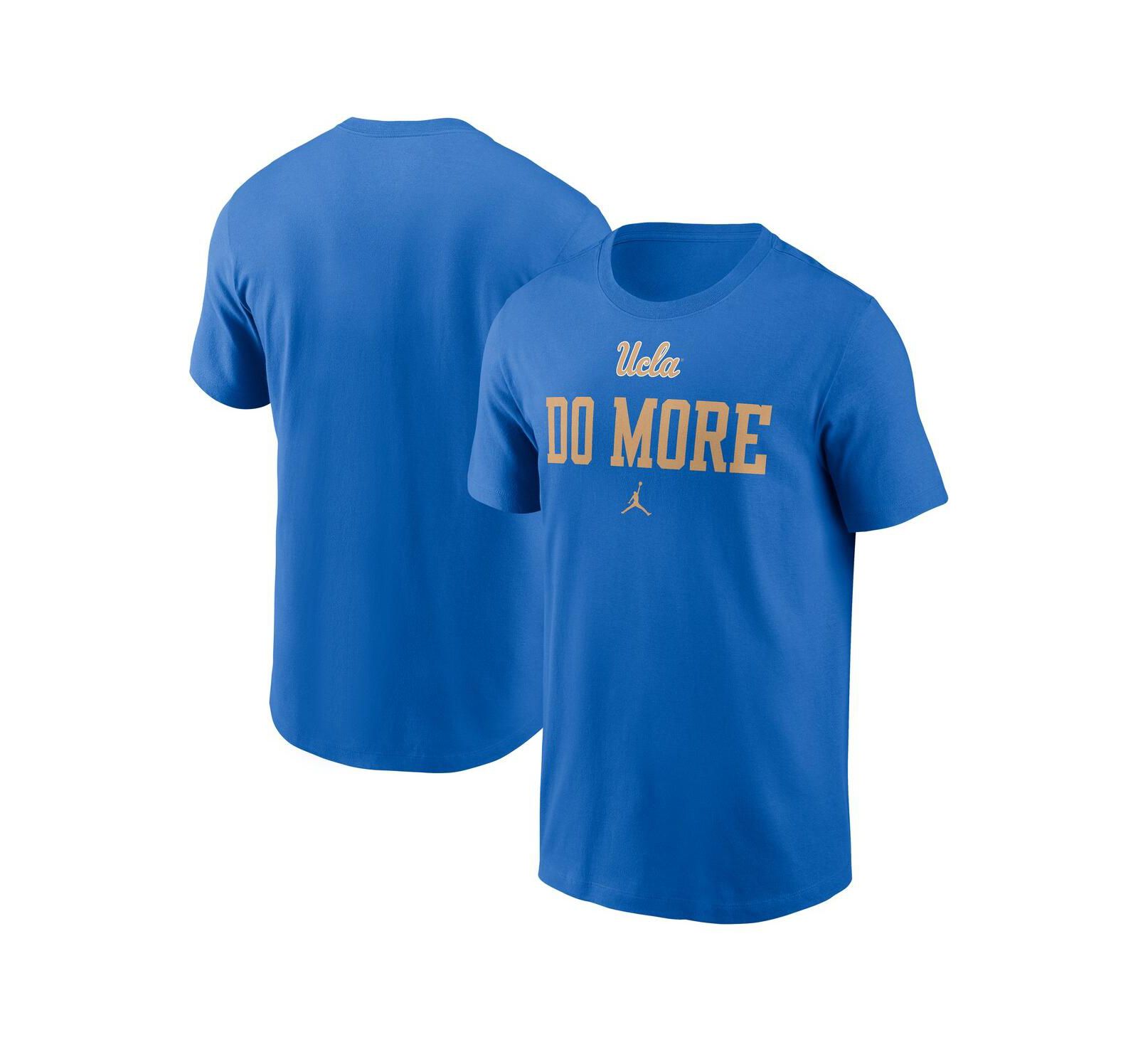 Jordan Мужская спортивная футболка UCLA Bruins 2025 Sideline Mantra, синяя