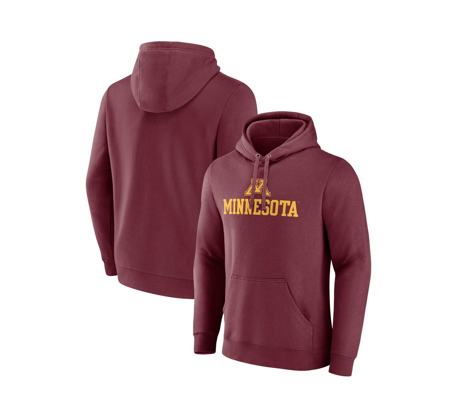 Fanatics Мужское худи Minnesota Golden Gophers Team Lockup с капюшоном, бордовое