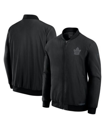 Мужская куртка-бомбер Fanatics Toronto Maple Leaf's Authentic Pro Road, черная
