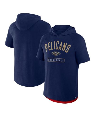 Fanatics Мужская футболка-худи Raglan Pass Legend New Orleans Pelicans, цвета Navy