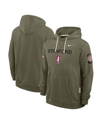 Мужское худи Nike Men's Olive Stanford Cardinal 2025 Military Appreciation Performance Pullover