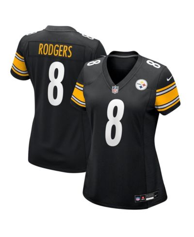 Nike Женская игровая джерси Pittsburgh Steelers Aaron Rodgers черная