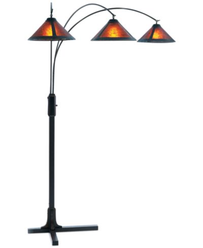 Напольный торшер Nova Lighting Mica 3 Light Steel Arc
