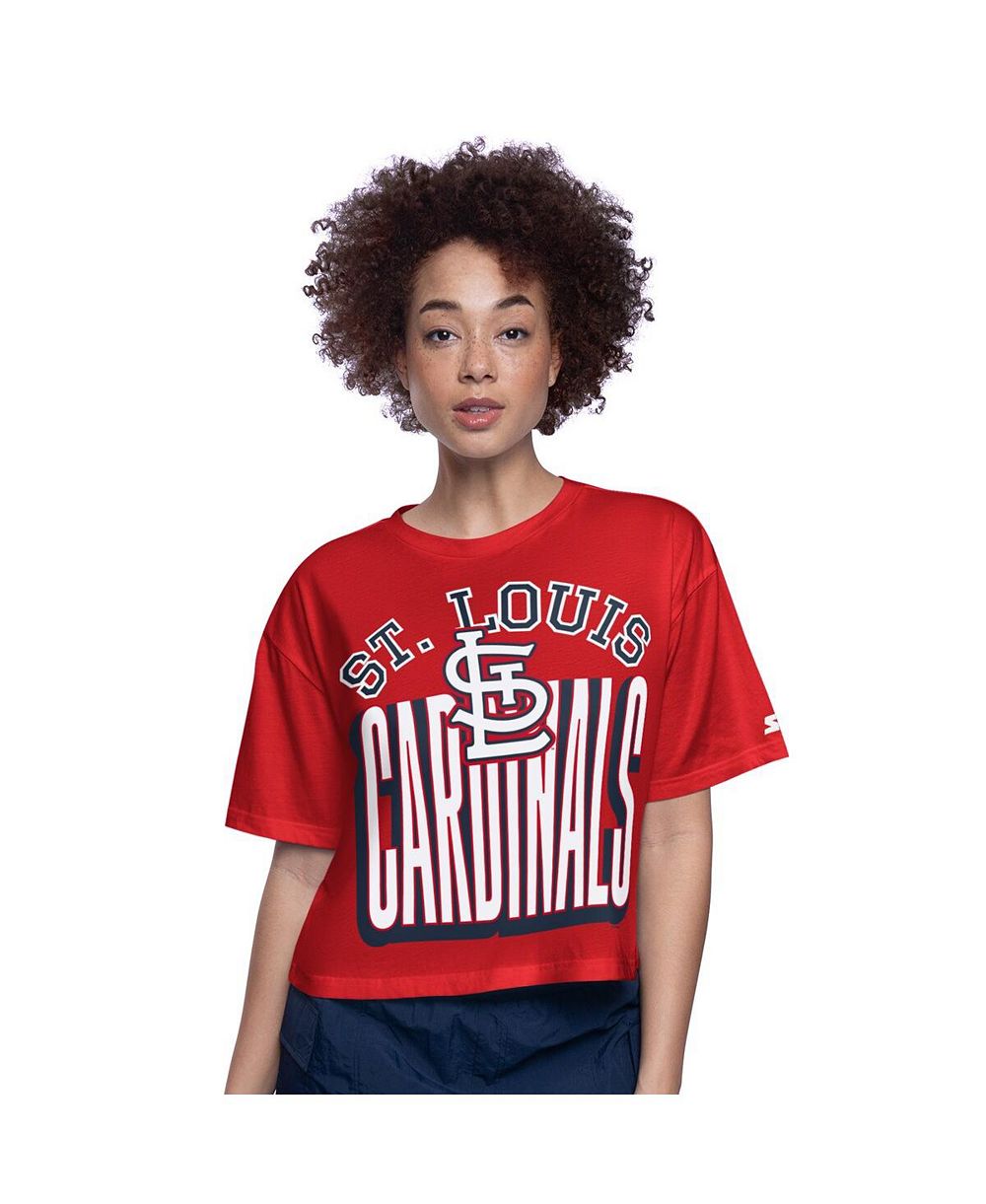 Starter Женская укороченная футболка St. Louis Cardinals Play the Ball Boxy Red