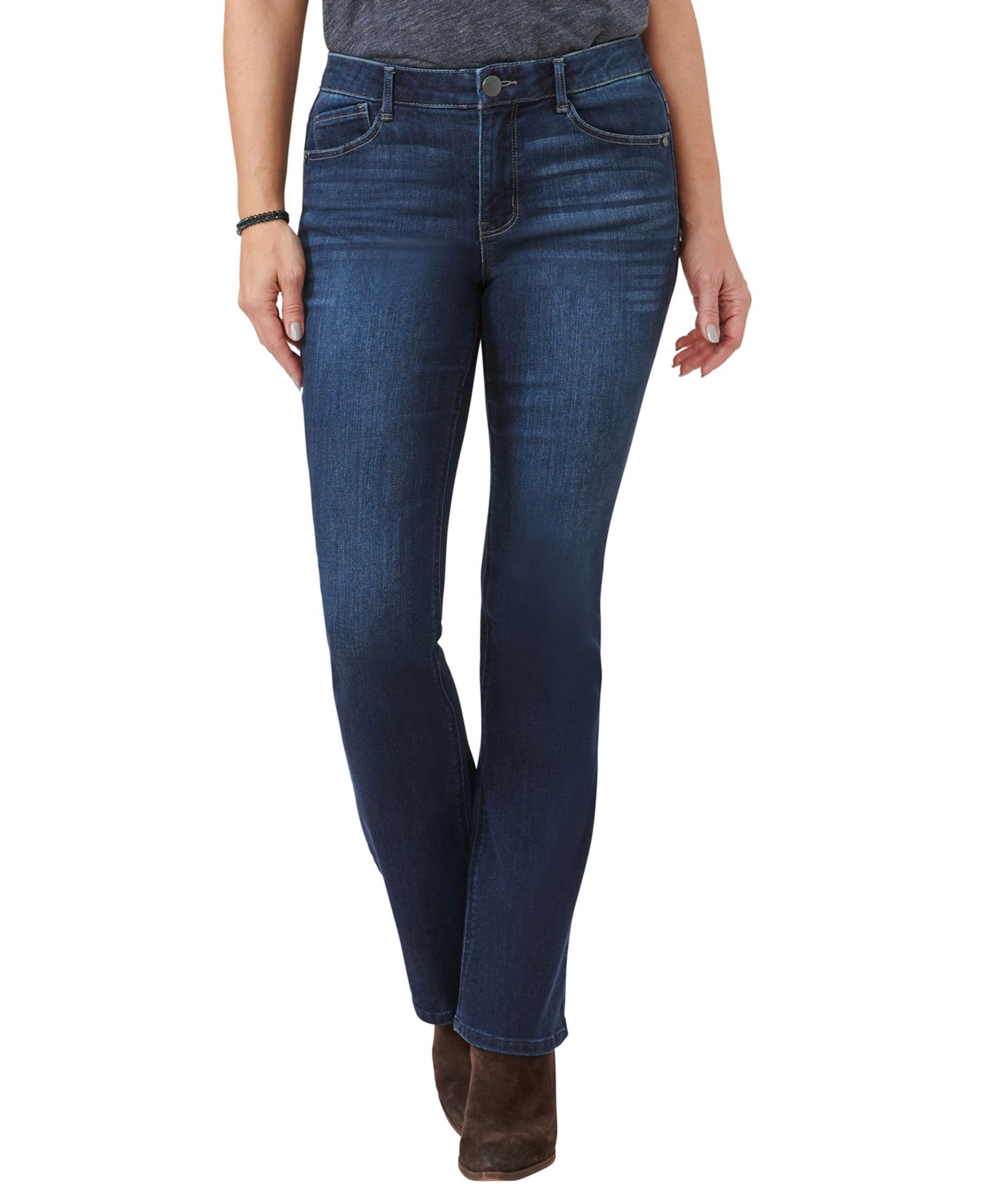 Democracy Women's "Ab"Solution 32/18" High Rise Itty Bitty Bootcut Jeans