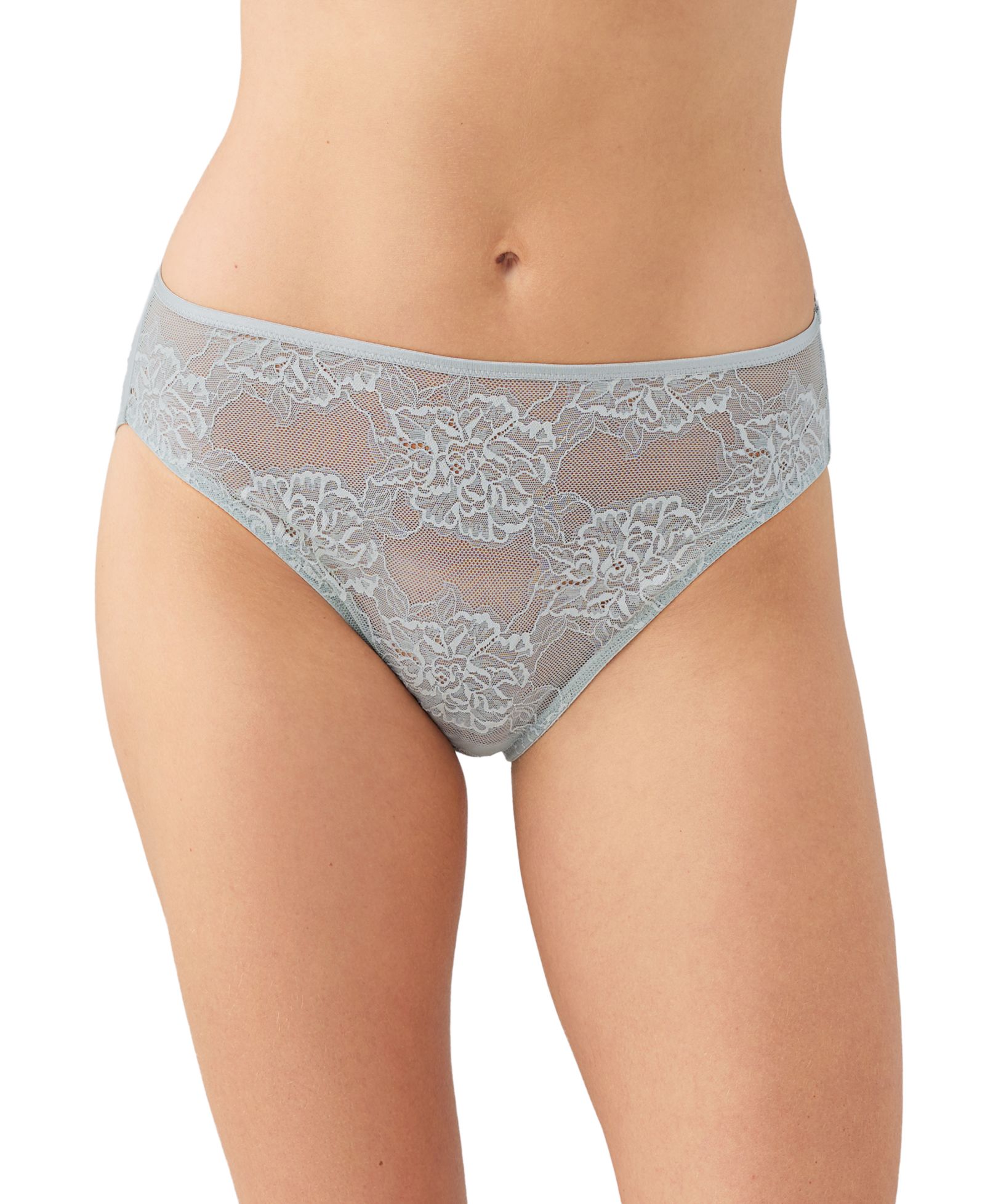 Wacoal Women's Full Bloom Sheer Mesh Hi-Cut Brief
