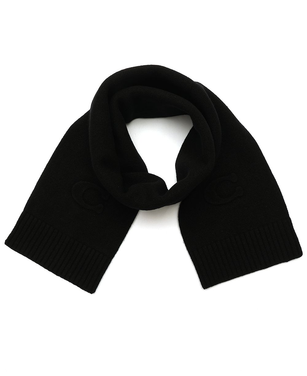 COACH Women's Embossed Knit Muffler Scarf
