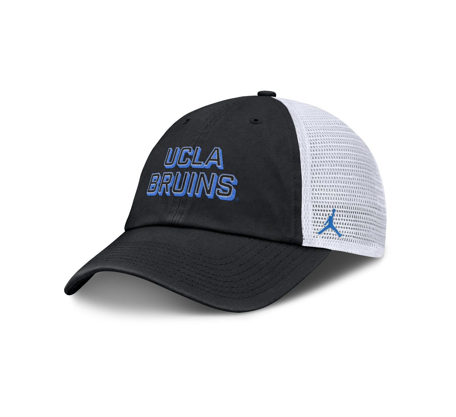 Мужская кепка Jordan Black UCLA Bruins 2025 Gameday On-Field Club Adjustable Trucker Hat