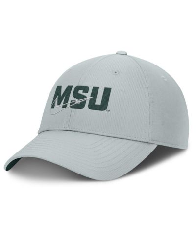 Кепка Nike Men's Gray Michigan State Spartans Club Prep Performance регулируемая