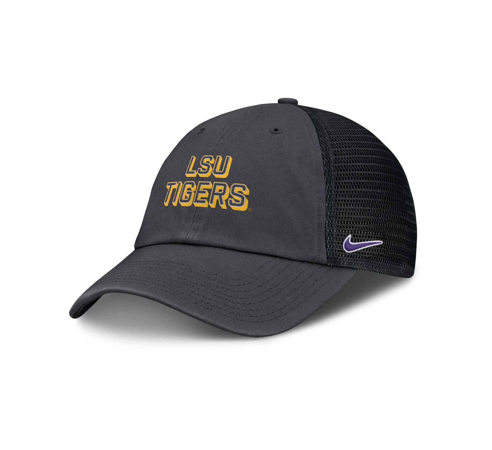 Nike Men's Anthracite LSU Tigers 2025 Gameday On-Field Club Adjustable Trucker Hat