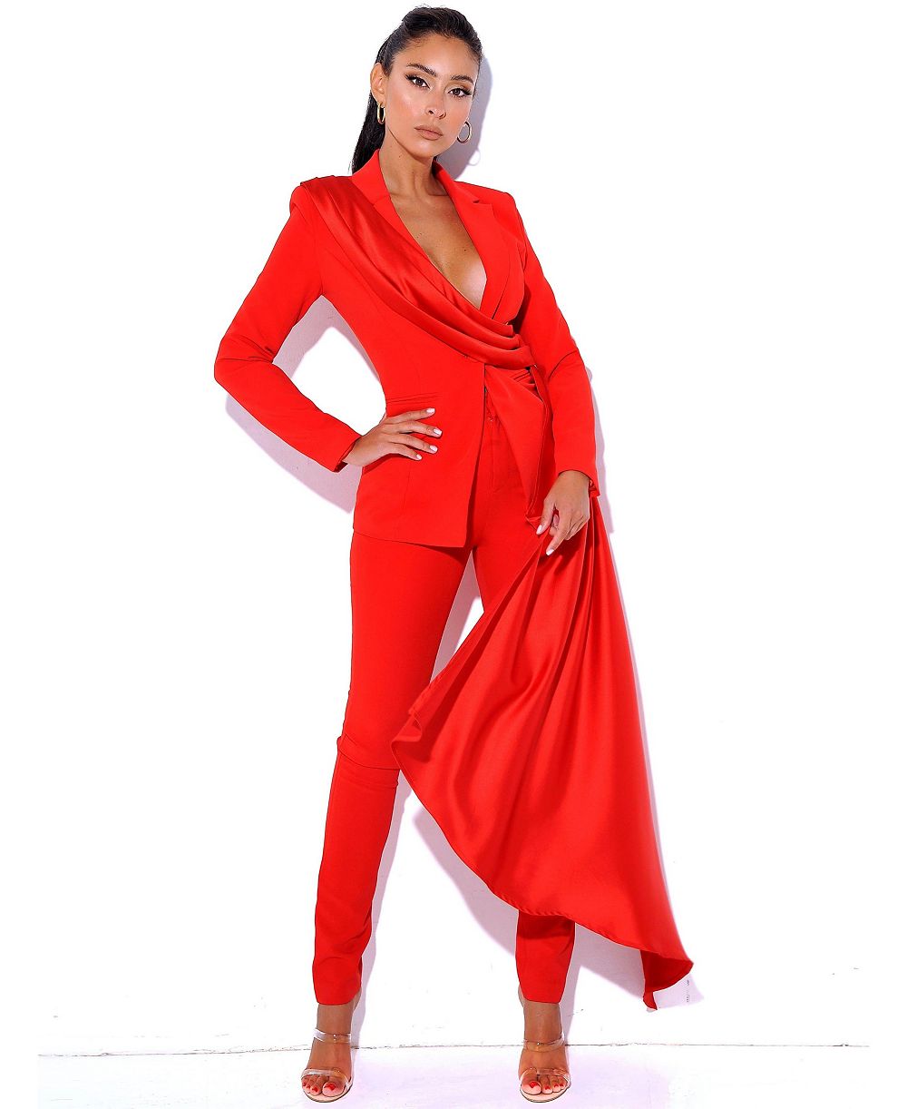 Женские брюки Miss Circle Vayla Red из крепа