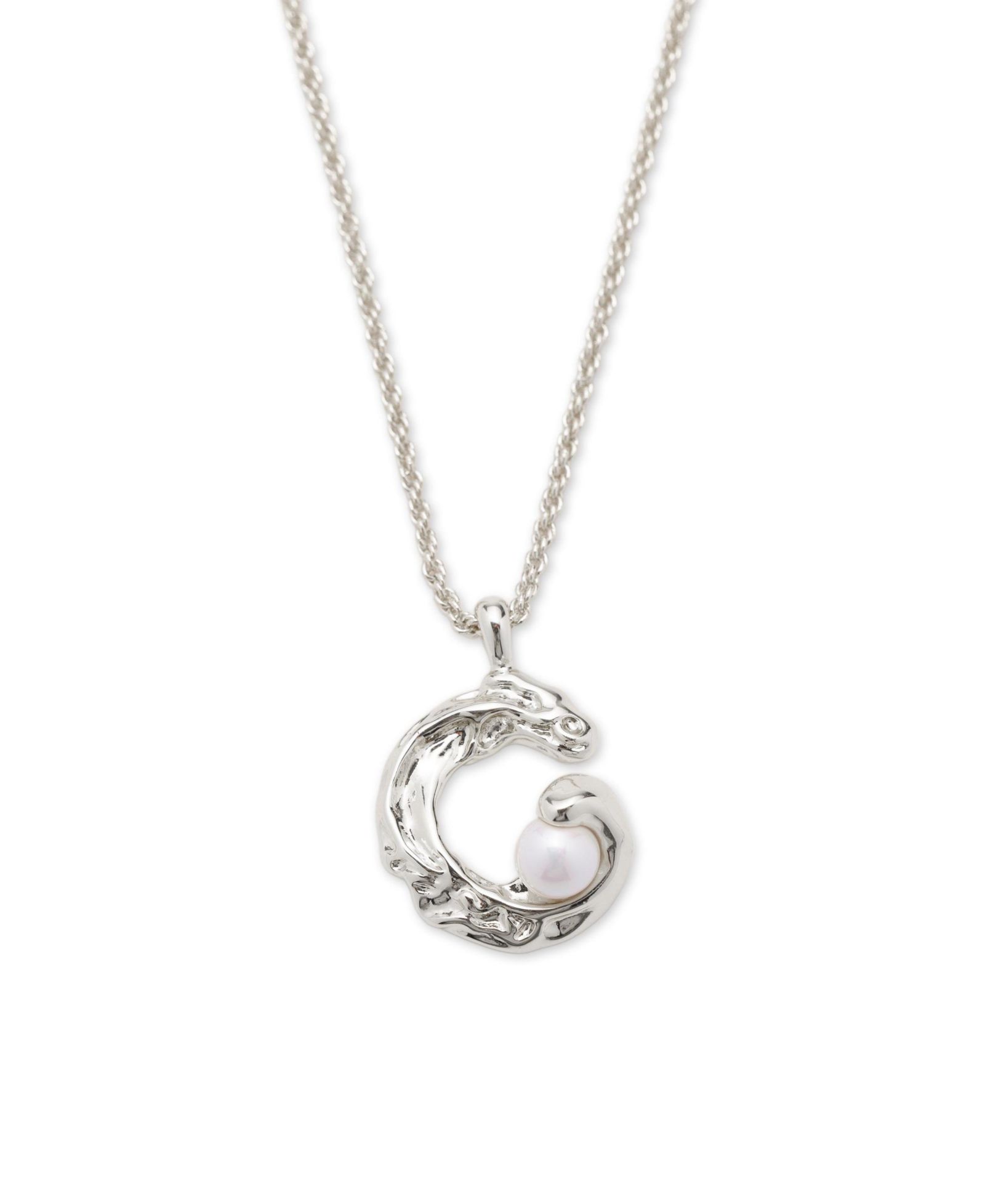 Classicharms Nicole Molten C Hoop Pendant Necklace