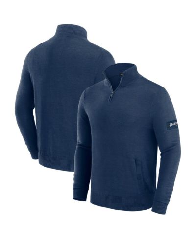 J. Palmer мужской джемпер New England Patriots Quarter-Zip, Navy