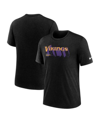 Мужская футболка Nike Minnesota Vikings Long Pass Tri-Blend Heather Black