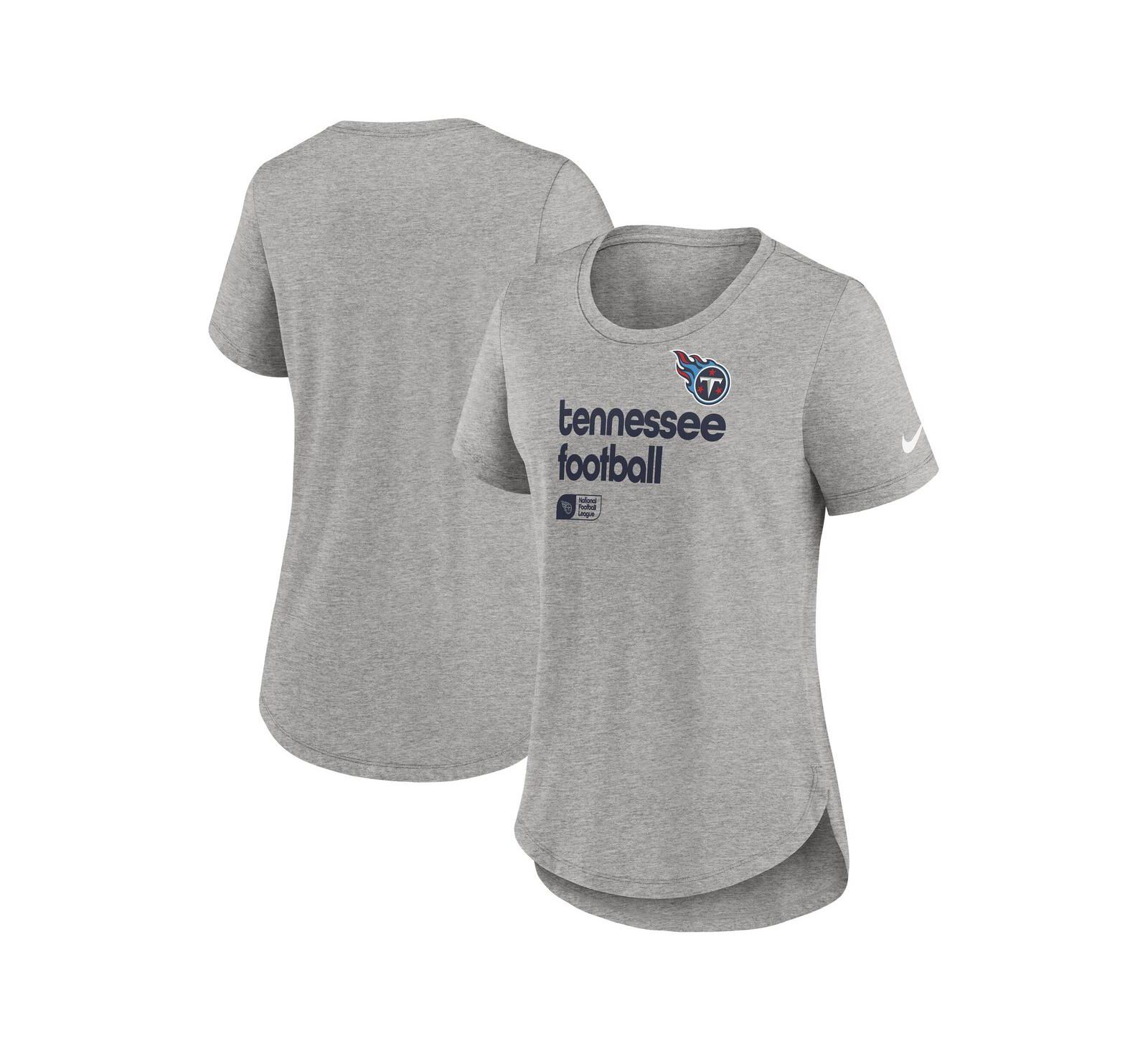 Nike Women's Heather Gray Tennessee Titans Team Shout Out Tri-Blend T-Shirt
