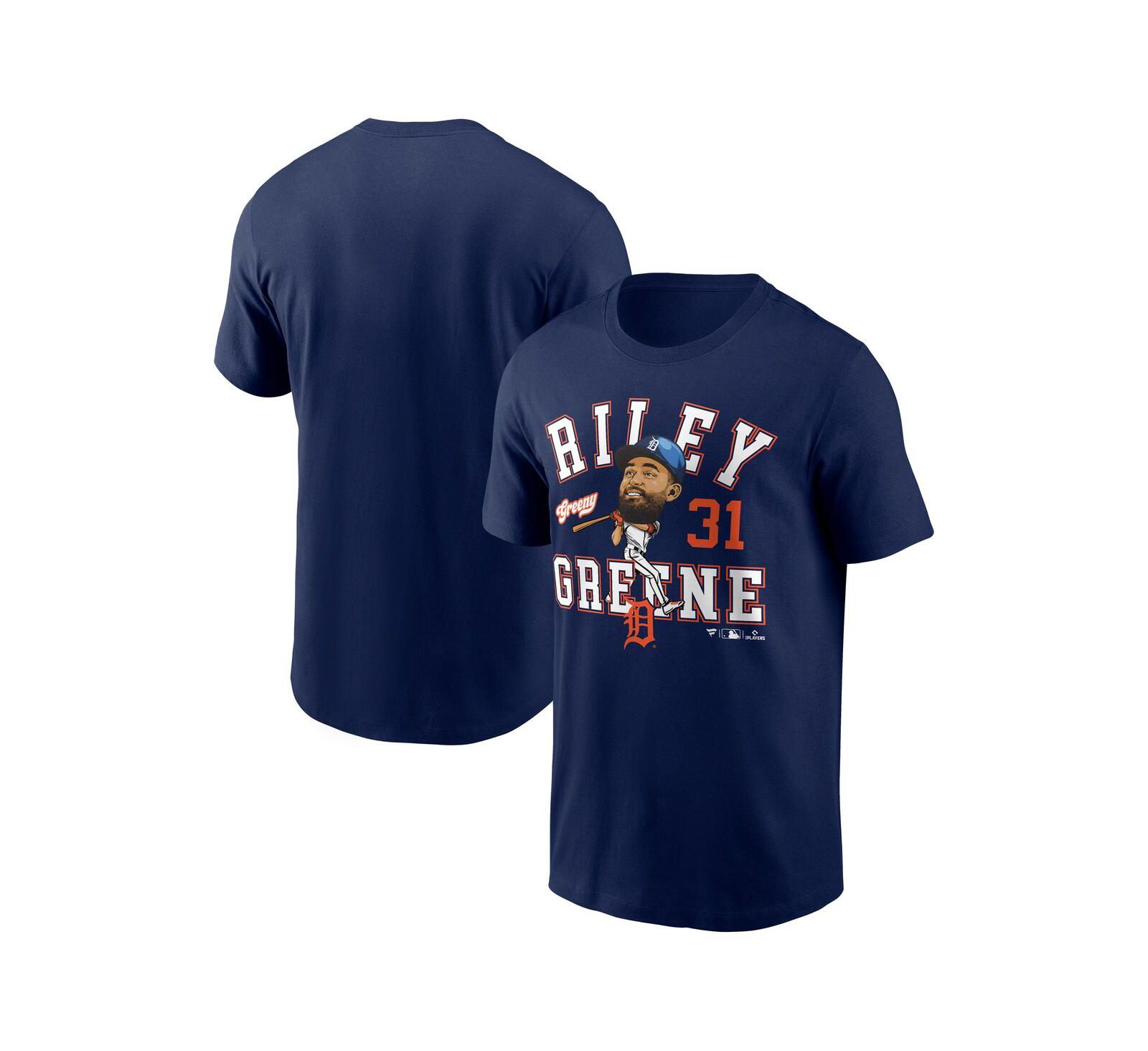 Fanatics Men's Riley Greene Navy Detroit Tigers Hometown Caricature T-Shirt