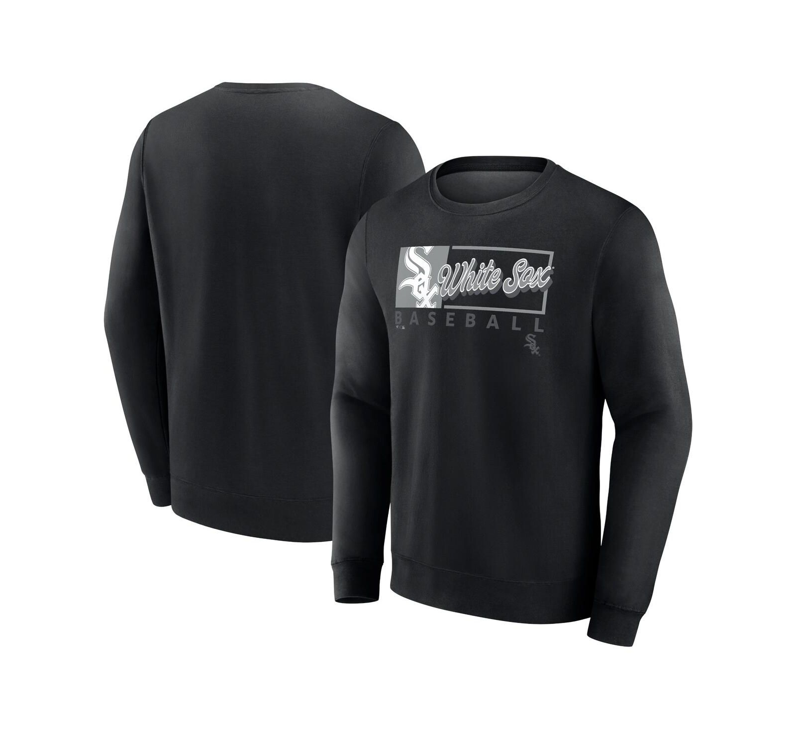 Fanatics Мужская флисовая толстовка pullover Black Chicago White Sox Focus