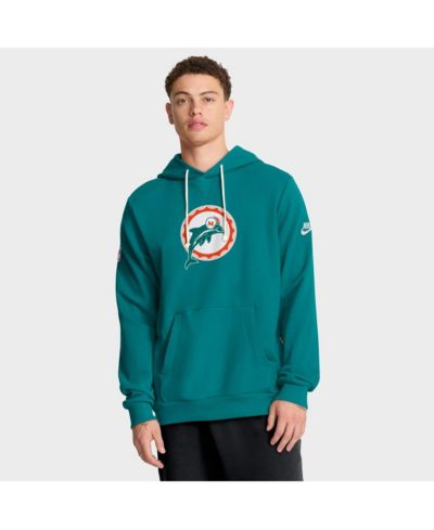 Мужское худи Nike Miami Dolphins Sideline Offensive Set Play Performance с капюшоном