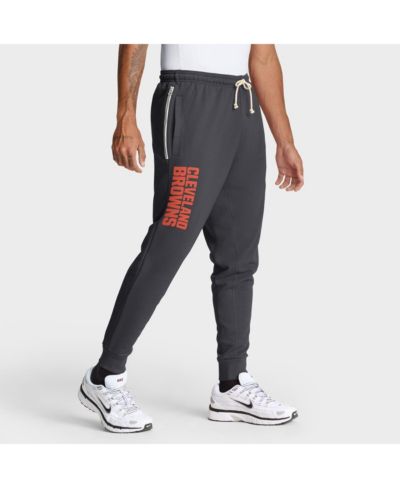 Nike Мужские спортивные брюки Anthracite Cleveland Browns Sideline Ground Game Performance Taper