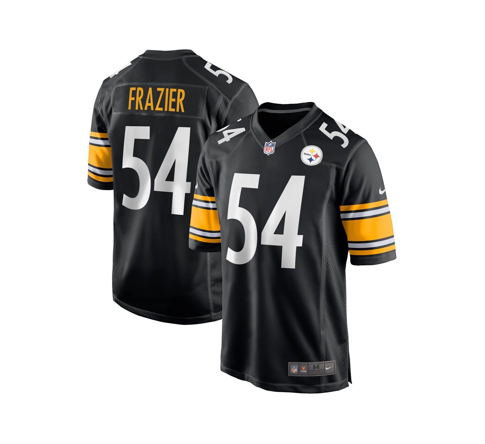 Мужская игровая джерси Nike Zach Frazier Black Pittsburgh Steelers