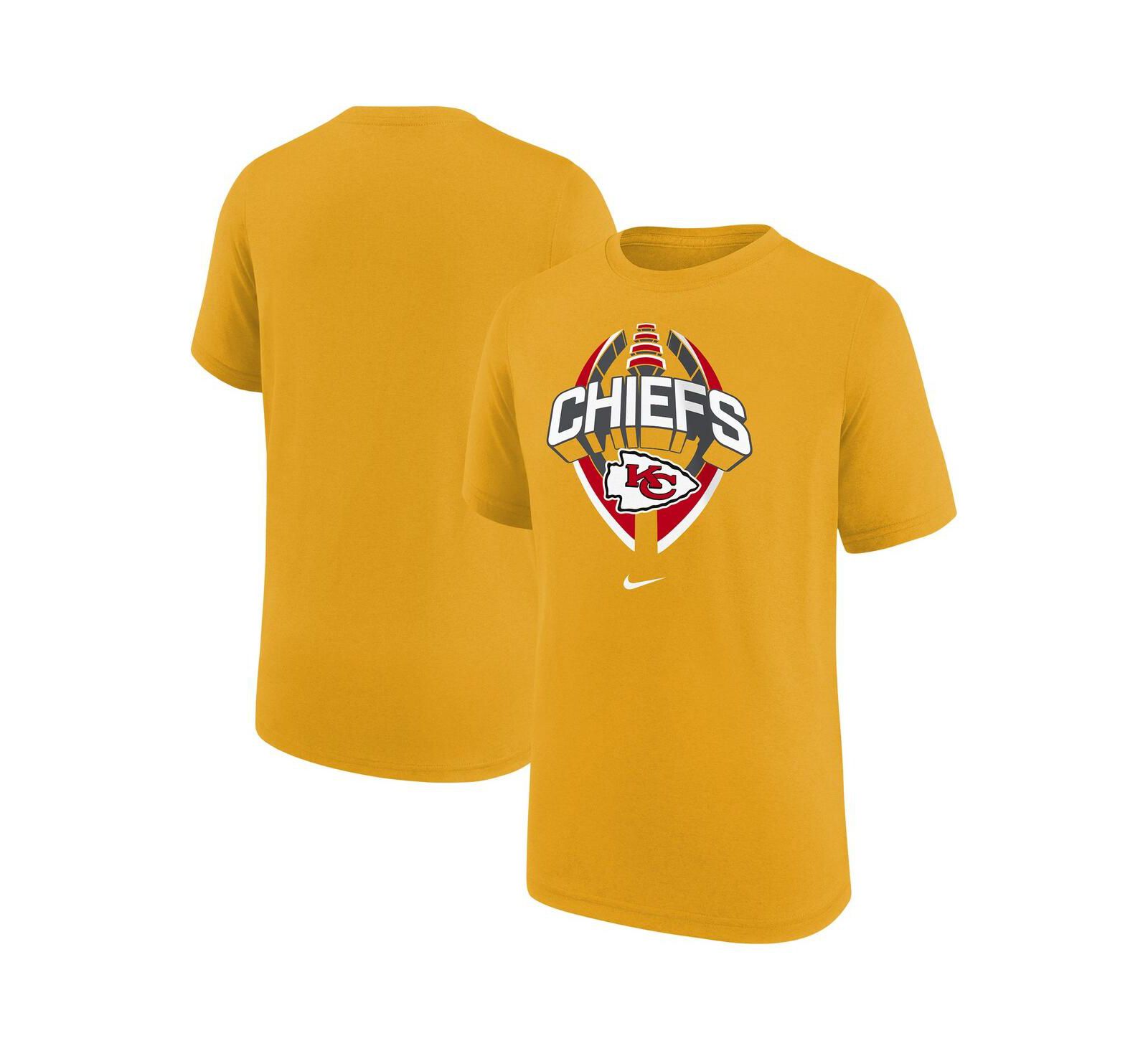 Nike Золотая футболка Kansas City Chiefs Icon Legend для мальчиков и девочек